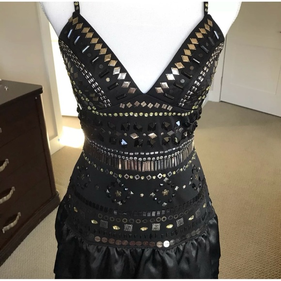 BCBG Black Studded Dress - Picture 2 of 8